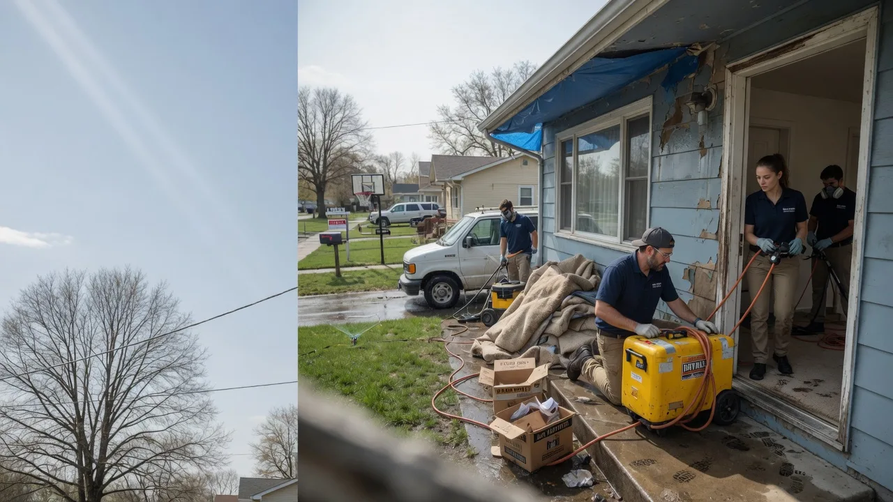 Basement Flood Cleanup in Foss, OK near me